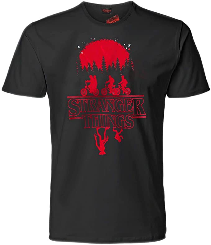 ALTRA STRANGER THINGS T Shirt Maglietta SOTTOSOPRA BICICLETTE ORIGINALE
