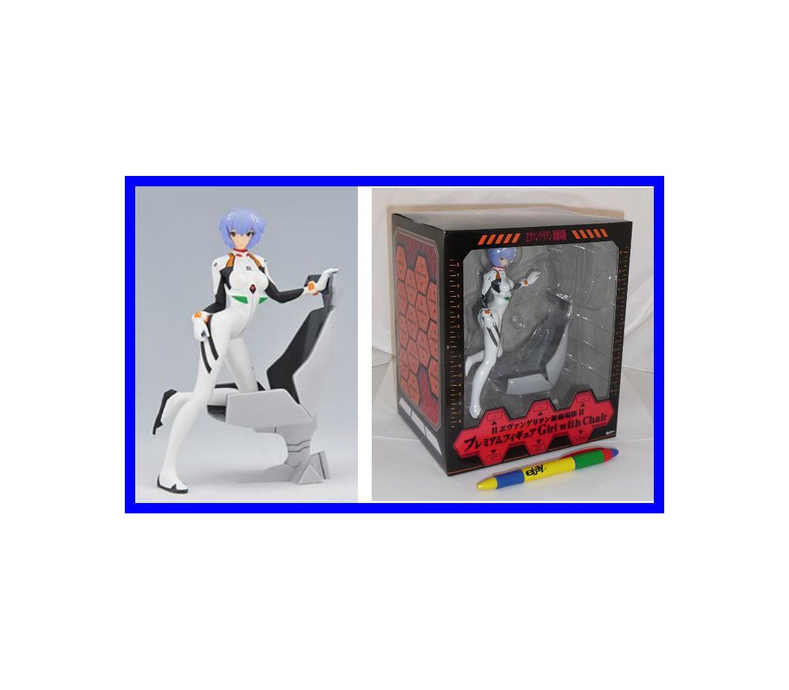 EVANGELION Stupenda Figura REI SEDIA PILOTA Sega JAPAN
