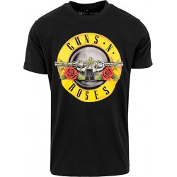 GUNS N ROSES T Shirt Maglietta NERA LOGO Hard Rock Music