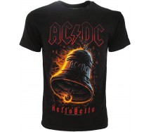 AC/DC T-Shirt Maglietta NERA HELLS BELLS Hard Rock Music ACDC AC DC ORIGINALE Ufficiale con Licenza