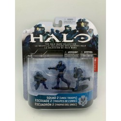 Stupendo BOX 3 Figure THE HALO WARS COLLECTION SQUAD 2 Squadra BLU UNSC TROOPS ORIGINALI McFarlane