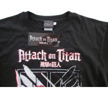 ATTACK ON TITAN Attacco Dei Giganti T-Shirt Maglietta ORIGINALE Ufficiale
