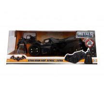 Modello Batmobile BATMAN ARKHAM KNIGHT 20cm Scala 1/24 CON FIGURA Originale JADA Toys