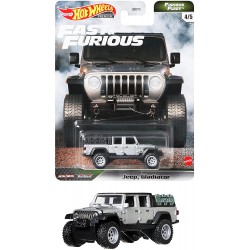 FAST AND FURIOUS Die Cast Car Model JEEP GLADIATOR Scale 1:64 6cm HotWheels GRK52