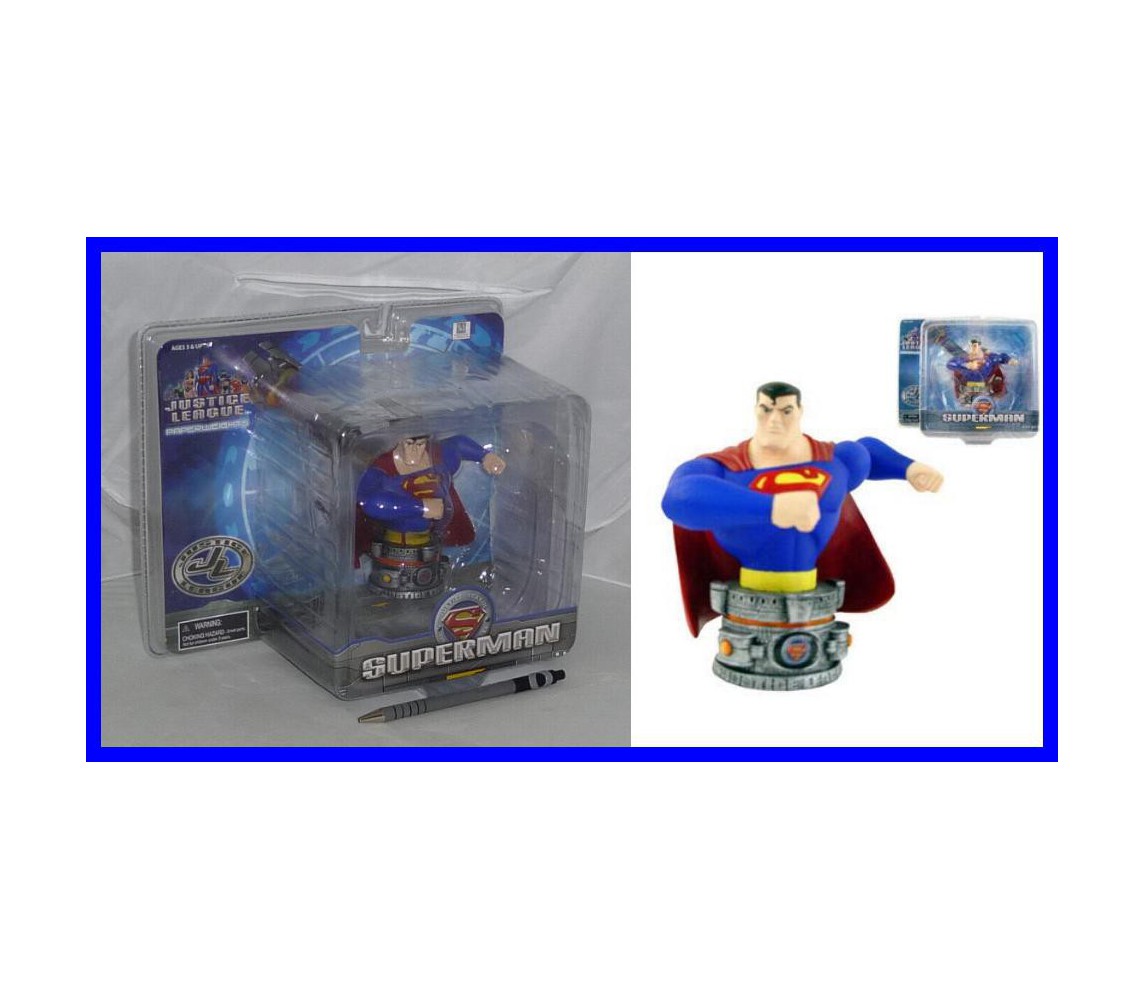 SUPERMAN Stupendo BUSTO IN RESINA Originale JUSTICE LEAGUE OF AMERICA Monogram