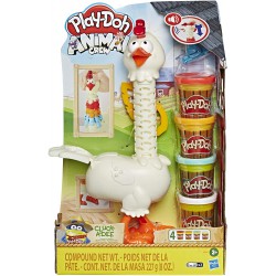 Set Gioco PLAY-DOH IL POLLO DIVERTITO Playset con Accessori e 4 vasetti di Pasta ORIGINALE