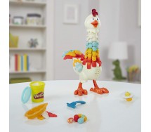 Set Gioco PLAY-DOH IL POLLO DIVERTITO Playset con Accessori e 4 vasetti di Pasta ORIGINALE