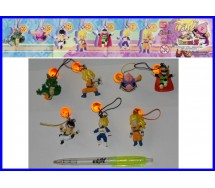 Set 7 Figures DRAGON BALL SHENRON Danglers Swing GOKU VEGETA MAJIN BU Bandai Gashapon