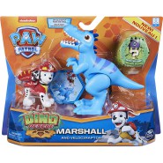 PAW PATROL Playset DINO RESCUE Character MARSHALL with VELOCIRAPTOR  Original SPIN MASTER Basic