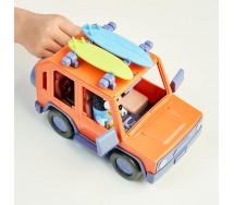 Bluey Heeler Family 4WD Vehicle Playset Inch Bandit Articulated Action Figure, SurfboardOriginal GIOCHI PREZIOSI