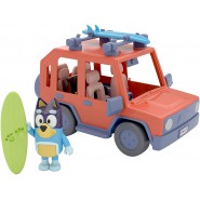 Bluey Heeler Family 4WD Vehicle Playset Inch Bandit Articulated Action Figure, SurfboardOriginal GIOCHI PREZIOSI
