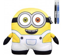 Figura MINION BOB 20cm PLUSH to paint and 2 Color Pen MINIONS 