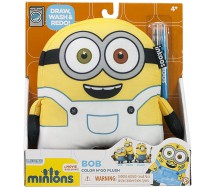 Figura MINION BOB 20cm PLUSH to paint and 2 Color Pen MINIONS 