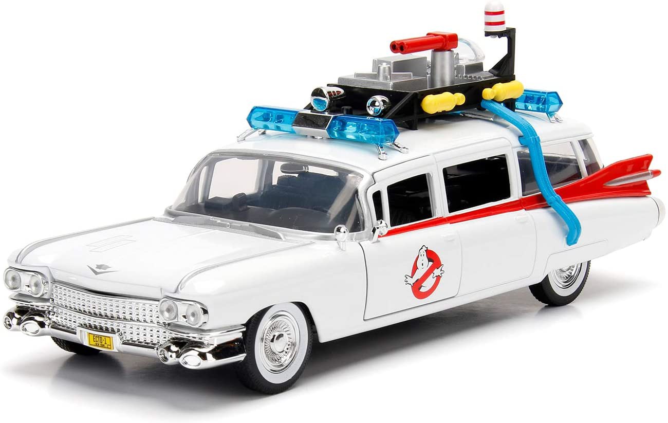 Modello ECTO-1 AMBULANZA Auto Dal Film GHOSTBUSTERS 13cm Scala 1:32 JADA TOYS - Afbeelding 4 van 5