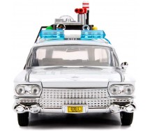 GHOSTBUSTERS Auto Ambulanza ECTO-1 Modello 22cm Scala 1/24 DieCast METALLO Originale JADA TOYS