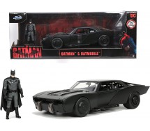 Modello BATMOBILE da THE BATMAN 2022 con Figura BATMAN 22cm Scala 1/24 Originale JADA Toys