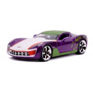 Modellino 2009 CHEVY CORVETTE STINGRAY Con Figura Di JOKER 1/24 DIE CAST DC Comics Batman JADA Toys