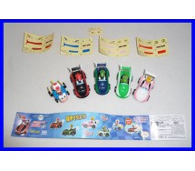 Rare SET 5 Figures with Vehicles SUPER MARIO KART PART 3 Gashapon Tomy JAPAN 2012 Luigi Toad Yoshi Peach