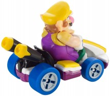 Modellino DieCast KART di WARIO STANDARD KART da SUPER MARIO KART Scala 1:64 5cm Hot Wheels