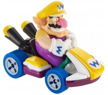 Modellino DieCast KART di WARIO STANDARD KART da SUPER MARIO KART Scala 1:64 5cm Hot Wheels