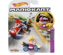 Modellino DieCast KART di WARIO STANDARD KART da SUPER MARIO KART Scala 1:64 5cm Hot Wheels
