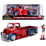 WONDER WOMAN DieCast Car Model Pickup 1952 CHEVY with METAL FIGURE Original DC Comics JADA Toys