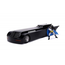 Model BATMOBILE From Animated Series 20cm With Figure of BATMAN 1/24 DIE CAST DC Comics JADA Toys