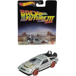 Modello Auto TIME MACHINE 2 da RITORNO AL FUTURO 2 Normal Version DELOREAN 1/64 Hot Wheels FLD13