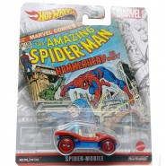 SPIDERMAN Die Cast Car Model  SPIDER MOBILE Dune Buggy  Scale 1:64 6cm HotWheels FLD31