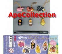 RARO Set 6 Figures WINNIE POOH Animal Wear PART 9 Serie TOMY Mini Winnies