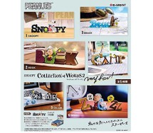 Peanuts SNOOPY SET 6 FIGURE Collection of Words 2 Collezione Diorami Scenette RARE Trading Figures altezza 8cm RE-MENT Giappone