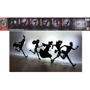 SET 5 Figures 8cm LUPIN SHADOW ART With LED Light Zaza Zenigata Fujiko Jigen Goemon Gashapon ORIGINAL Bandai GIAPPONE