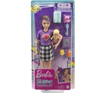 Bambola SKIPPER BABYSITTER Versione Maglietta CUORE Barbie Originale MATTEL GRP11