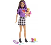 Playset Doll SKIPPER BABYSITTER Version with HEART T-Shirt Barbie Original MATTEL GRP11