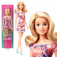 BARBIE Doll With FLOREAL DRESS Color ORANGE Original GHT24