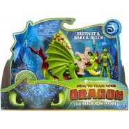 ULTRA RARE - DRAGONS Hidden World BOX Action Figures TUFFNUT e BARF e BELCH Original SPIN MASTER