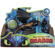 DRAGONS The Hidden World BOX Action Figures HICCUP and NIGHTFURY TOOTHLESS With BROWN ARMOUR Original SPIN MASTER
