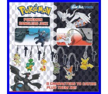 SET 8 Figure POKEMON JAKZ Danglers TOMY Reshiram Zerkrom Pikachu