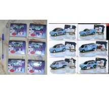 COMPLETE SET 6 Vehicles COCA COLA Polar Bears with keyrings OFFICIAL