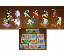 Set 11 Figure TALPE 2 IN VACANZA Serie KINDER FERRERO Ovetti Merendero 