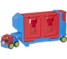 Robot Truck Trailer OPTIMUS PRIME Transformers FLIP RACERS Serie RESCUE BOTS HASBRO E3285