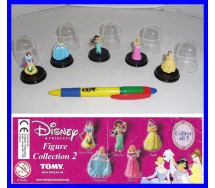 Complete SET 5 Figures DISNEY PRINCESS CAPSULE PART 2 Original TOMY Collection