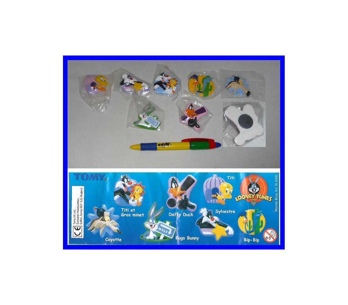 SET 7 Figures MAGNETS LOONEY TUNES Sylvester Wile Roadrunner Tweety Daffy