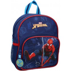 Zaino Scuola UOMO RAGNO Spiderman BLU Zainetto Bambino 31x22cm ORIGINALE Vadobag  Marvel