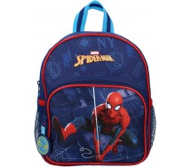 Zaino Scuola UOMO RAGNO Spiderman BLU Zainetto Bambino 31x22cm ORIGINALE Vadobag  Marvel