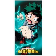 MY HERO ACADEMY Academia IZUKU MIDORIYA Asciugamano Grande TELO MARE Spiaggia 70x140cm ORIGINALE Ufficiale HALANTEX