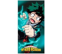 MY HERO ACADEMY Academia IZUKU MIDORIYA Asciugamano Grande TELO MARE Spiaggia 70x140cm ORIGINALE Ufficiale HALANTEX