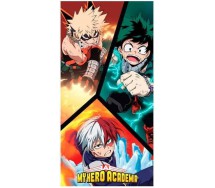 MY HERO ACADEMY Academia 3 PERSONAGGI Asciugamano Grande TELO MARE Spiaggia 70x140cm ORIGINALE Ufficiale