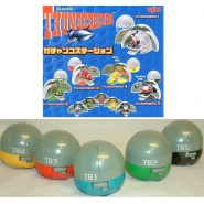 Raro SET 5 Figure Diorama THUNDERBIRDS Capsule LAUNCH PODS Thunderbird YUJIN 