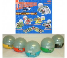 Raro SET 5 Figure Diorama THUNDERBIRDS Capsule LAUNCH PODS Thunderbird YUJIN 